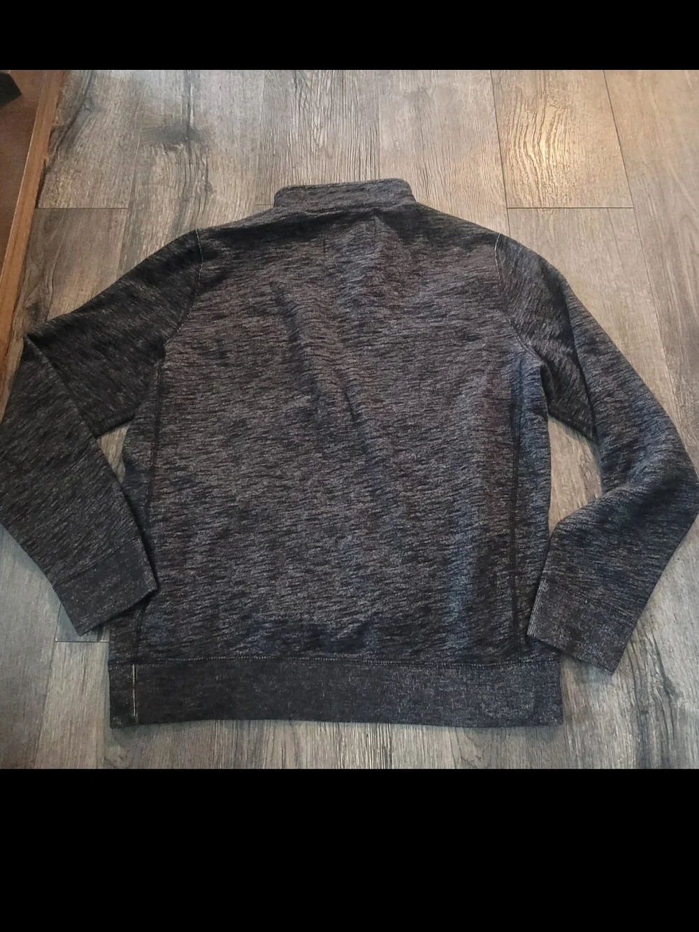 Abercrombie & Fitch Men's Zip Mock Neck Sweater - Charcoal